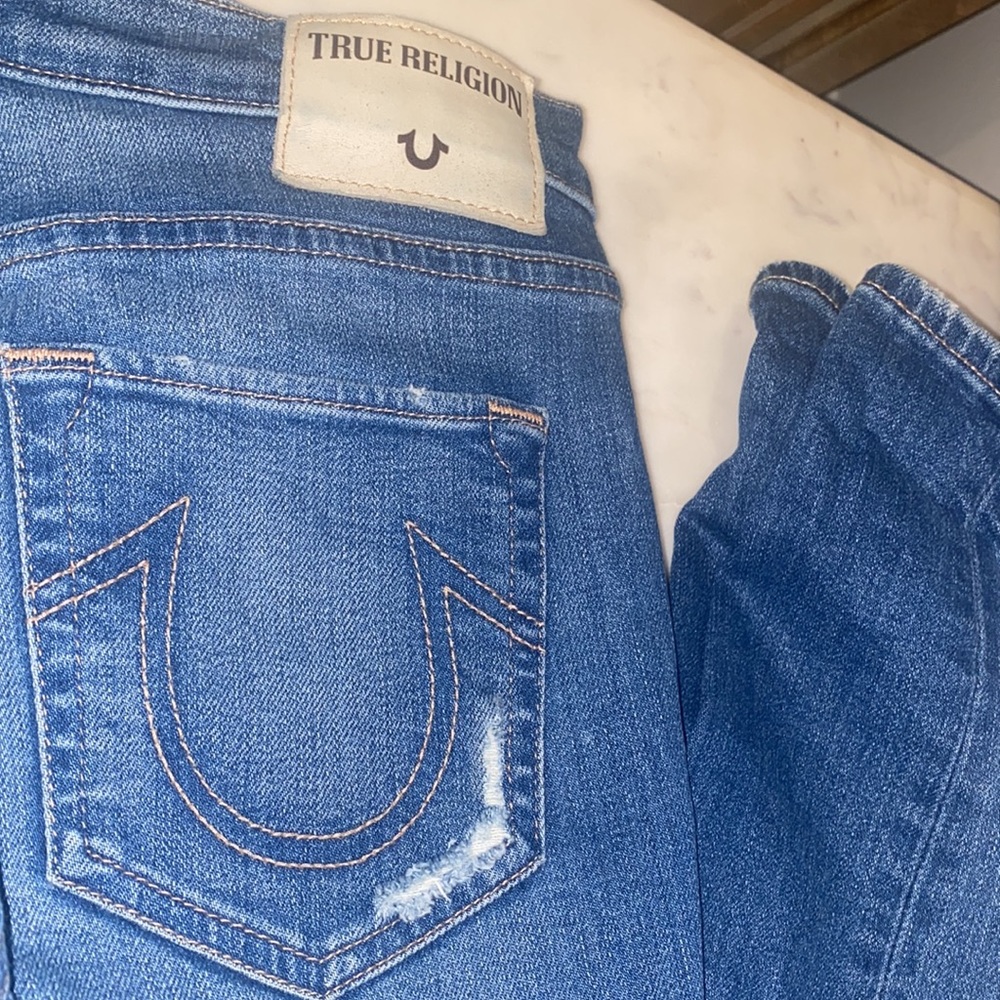 True Religion Ripped Skinny Jeans